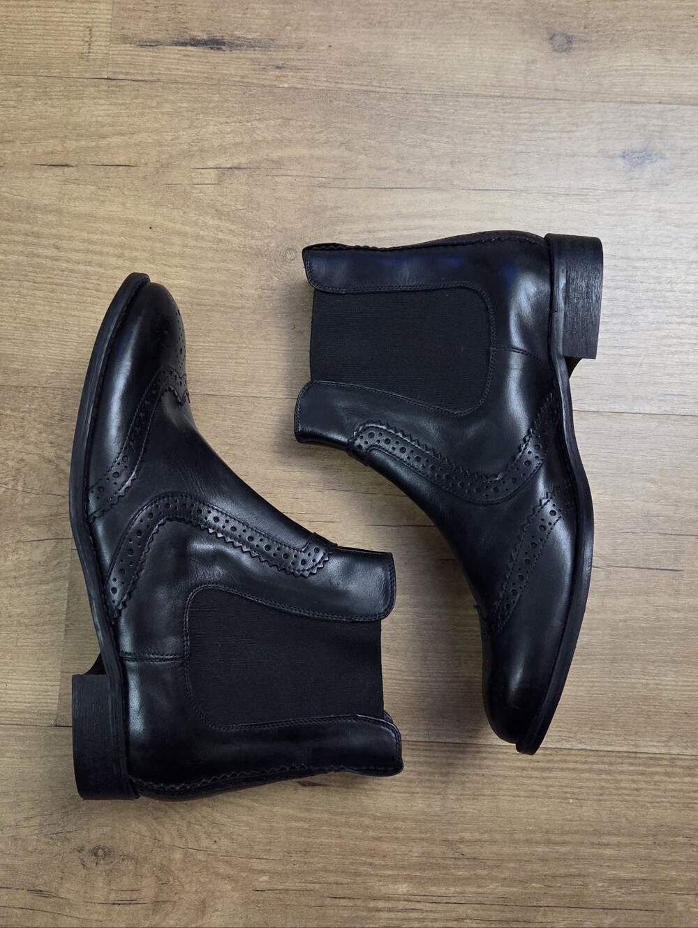 Paola Ferri Black Leather Boots